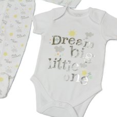 H13638: Baby "Dream Big Little One" 5 Piece Net Bag Gift Set (0-9 Months)